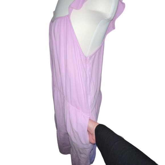 J Crew Women's Dress Size M Light Purple Size Zip Elastic Back Pockets - Picture 7 of 10